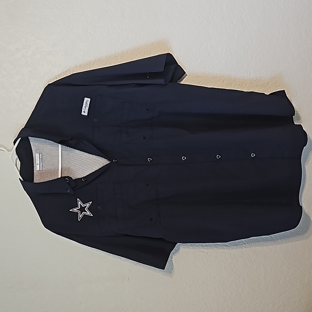 Columbia Dallas Cowboys Fishing Shirt Mens XL